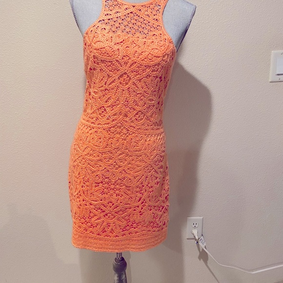 Lilly Pulitzer Orange Sheath Halter Mini Dress - Picture 6 of 8